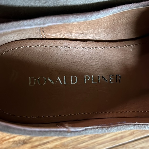 NEW DONALD PLINER Brown Suede Platform Loafers sz 6.5 - Picture 7 of 8